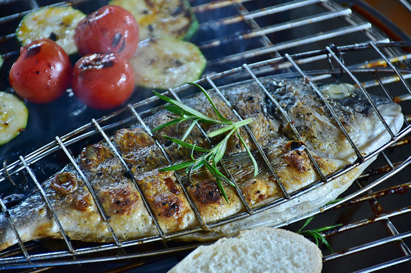 barbecue avec poisson